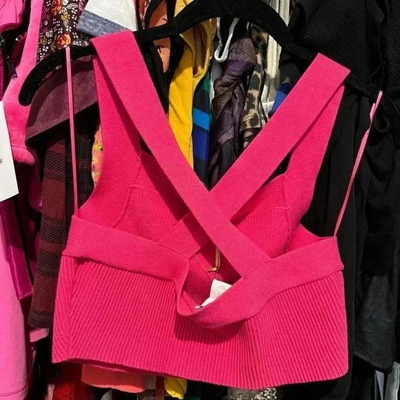 NWT House of Harlow 1960 HOT Pink Crop Top - Perfect for Barbiecore Fashion! - Picture 11 of 16
